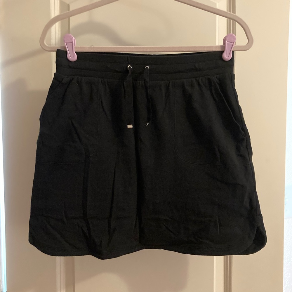 Croft & Borrow 100% Cotton Skort - Black, Size Small